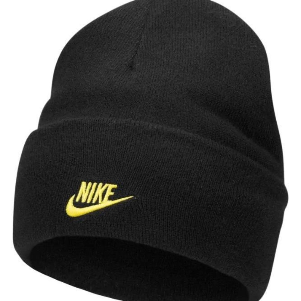 BACK TO SCHOOL Nike Kids Reversible Beanie Smiley Face, Logo, Checkered Hat - Picture 4 of 6